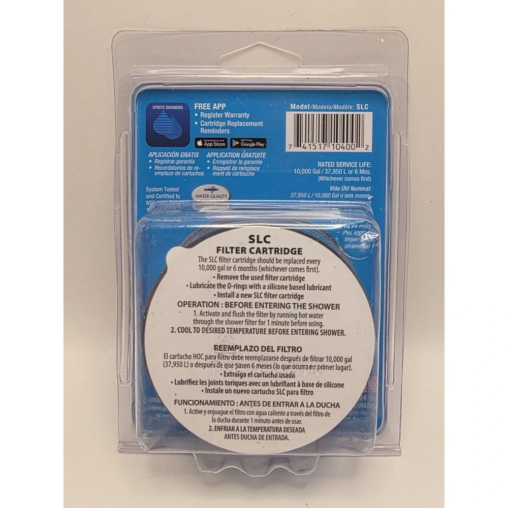 Sprite SLC Replacement Slim Line Shower Filter Cartridge NEW